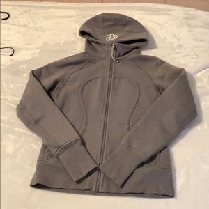 Lululemon Sparkly Gray Zip Up Hoodie